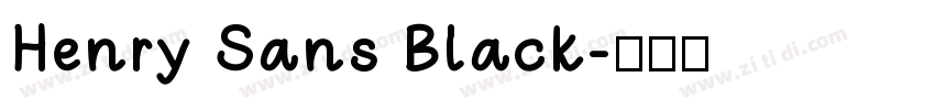 Henry Sans Black字体转换